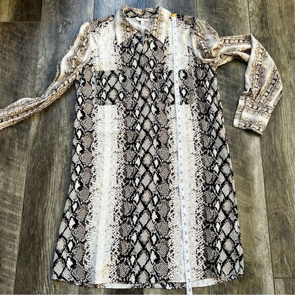 JOIE Talma Snakeskin Print Shirtdress Size Small - Picture 13 of 14